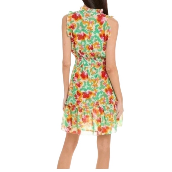 CABI Spirit Dress style #6216 Floral sleeveless elastic waist size XL - Picture 3 of 9